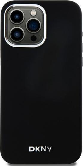 Actual product image DKNY DKHMP14XSMCHLK iPhone 14 Pro Max 6.7" czarny/black hardcase Liquid Silicone Small Metal Logo Ma (Apple iPhone 14 Pro Max)