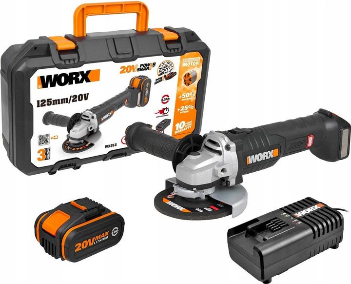 Worx Akkubetriebene Winkelschleifer (125 mm)