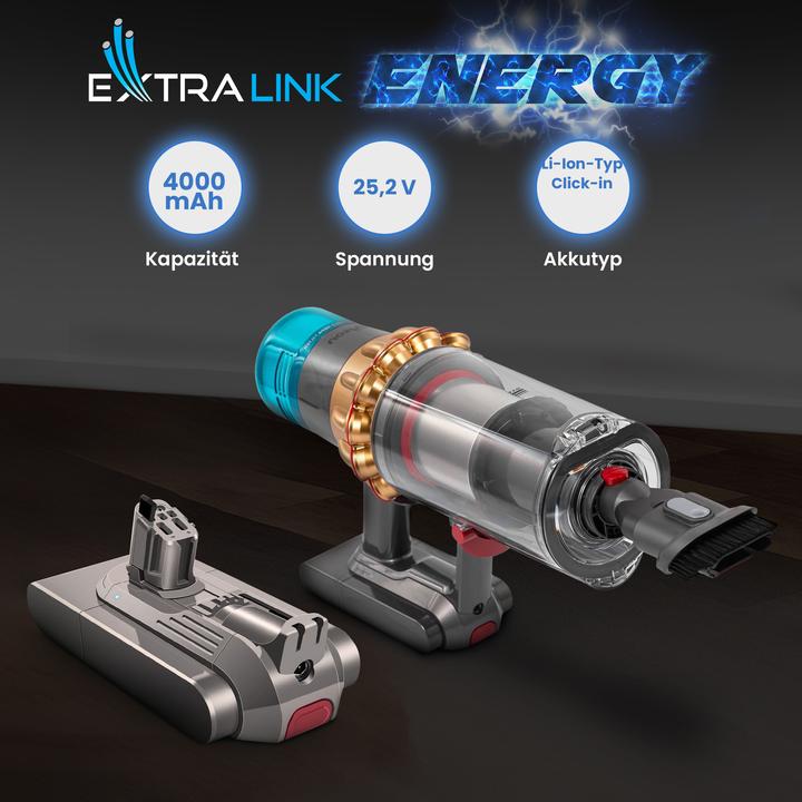 Image du produit Extralink Batterie Akku für Dyson Staubsauger V11 (Click type) 25.2V 4000mAh