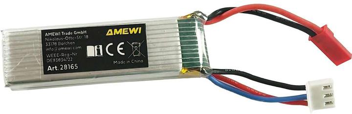Amewi LiPo Akku 2S 7,4V 600mAh 30C JST-BEC (7.40 V, 600 mAh)