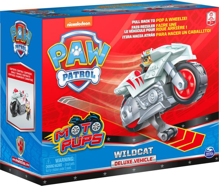 Produktbild Spin Master Paw Patrol Wildcat’s Deluxe Pull Back Motorcycle