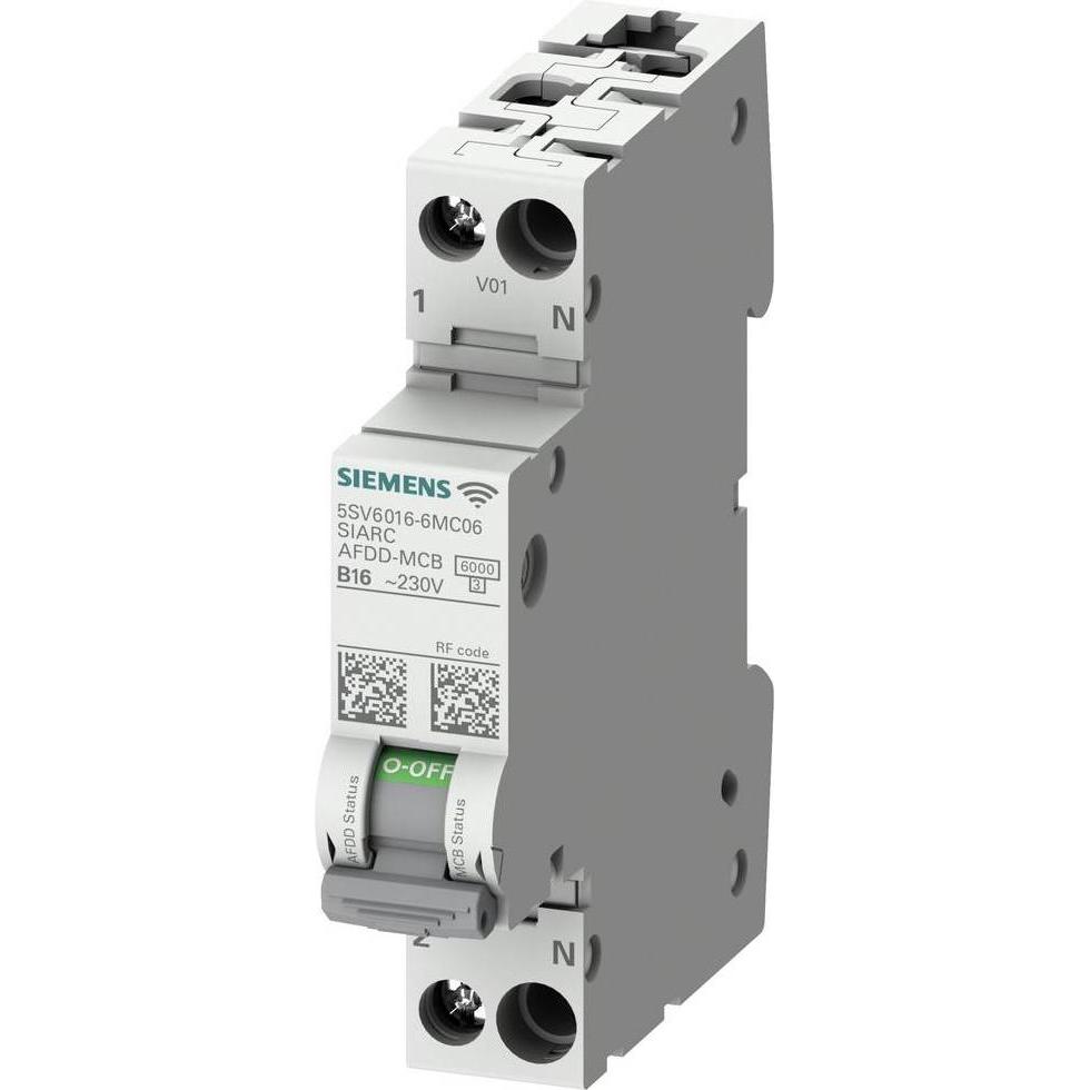 Siemens 5SV60166MC16 5SV6016-6MC16 Brandschutzschalter 2polig 16 A (5SV60166MC16), Relais
