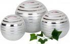 Immagine prodotto IKO Sfera decorativa in argento/bianco d=13,2 cm h=12