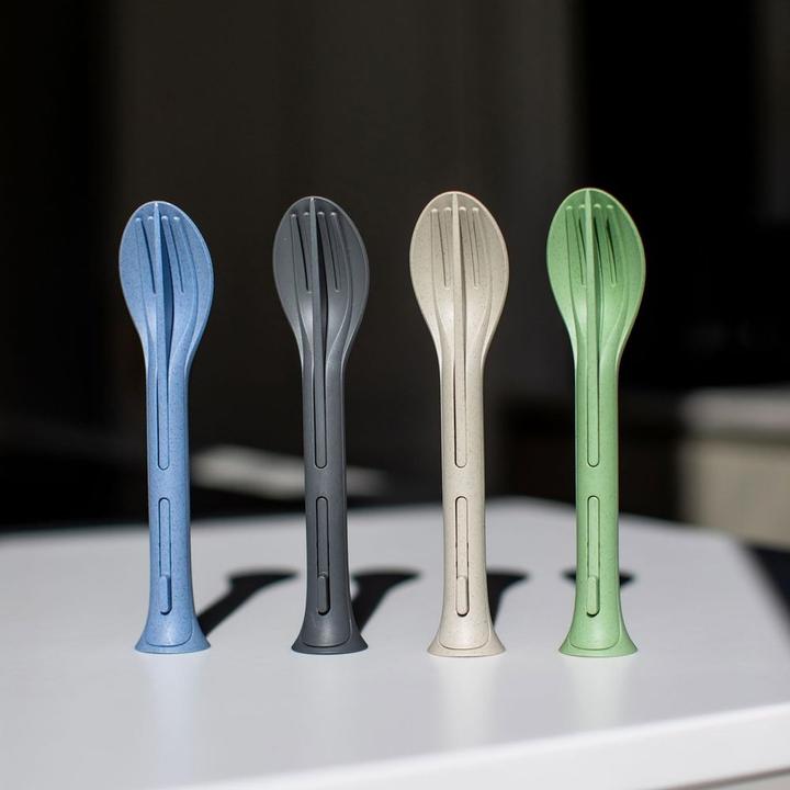 Actual product image Koziol Cutlery set to go Klikk Pocket 3-piece (3 pcs., Cutlery set)