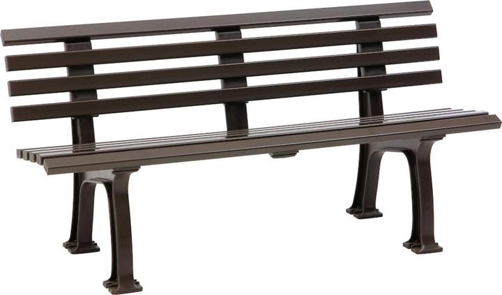 Blome Gartenbank Sylt Kunststoff 3-Sitzer schokobraun