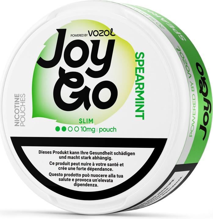 Vozol JoyGo Snus - Spearmint 10mg (Nicotine Pouches, 10 mg)