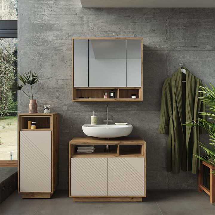 Produktbild Vicco Badmöbel-Set Beatrice, Cashmere/Artisan-Eiche, 3-er Set