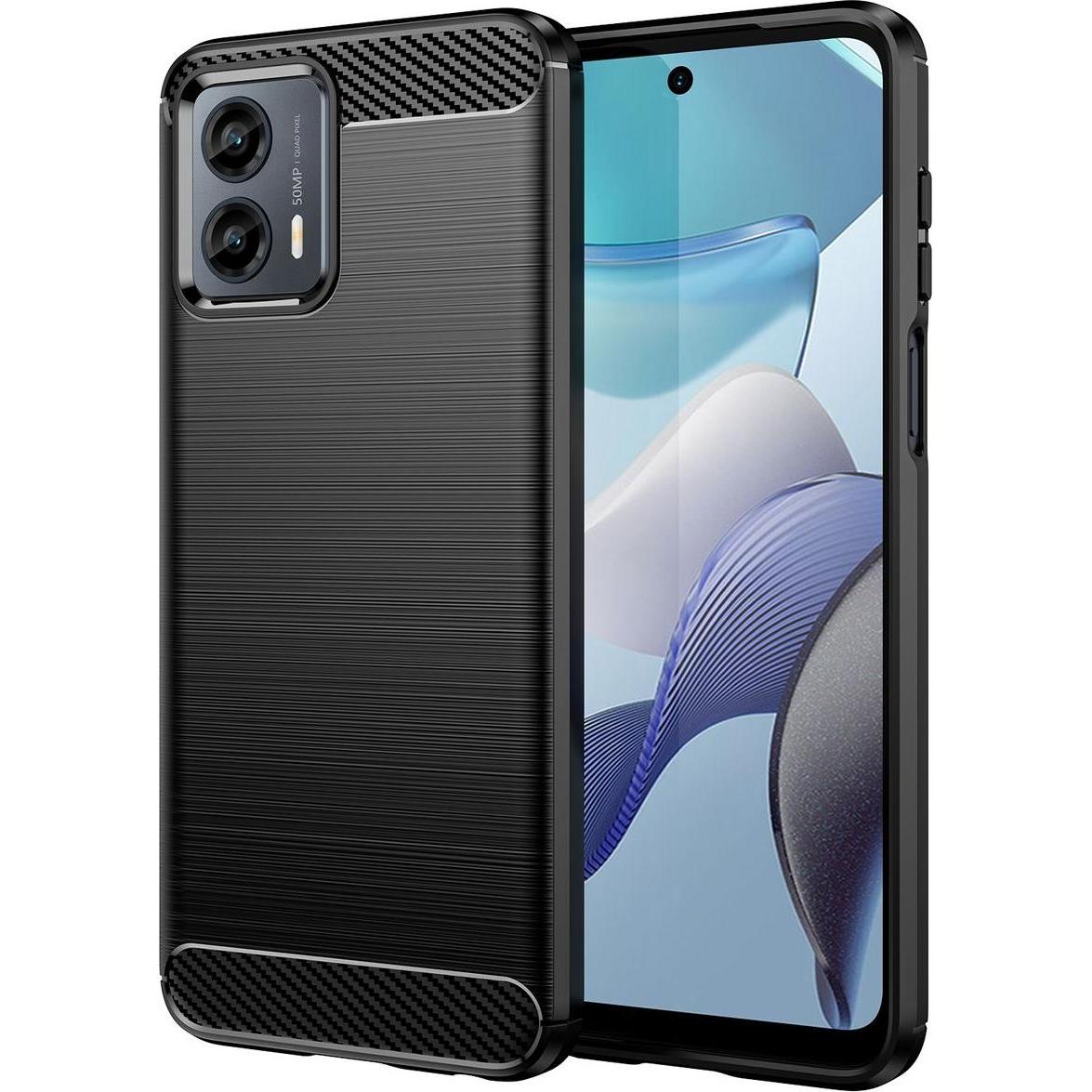König Design Hülle Handy Schutz für Google Motorola Samsung Xiaomi Case Cover Carbon Optik (Motorola Moto G Stylus 5G (2...
