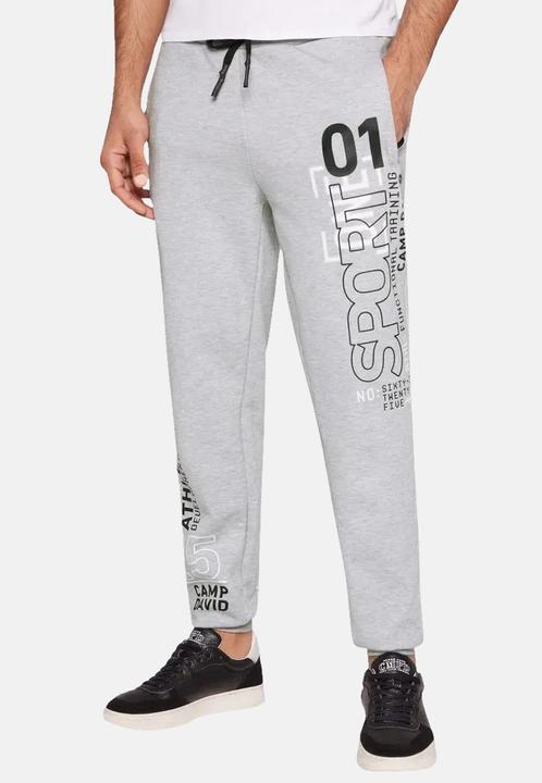 Produktbild Camp David Hose Jogginghose mit Rubber Prints und Elastikbund mit Tunnelzugband in Regular Fit (M)
