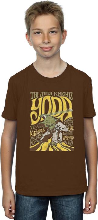 Actual product image Star Wars Boys Yoda Rock Poster T-Shirt (152, 158)