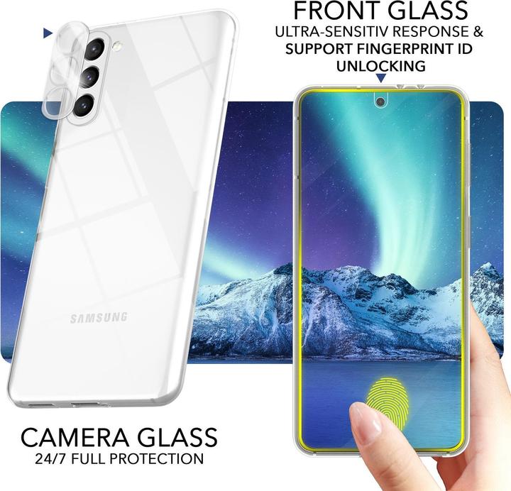 Actual product image Nalia Clear silicone case with 2x display & camera protection (Samsung Galaxy S23)