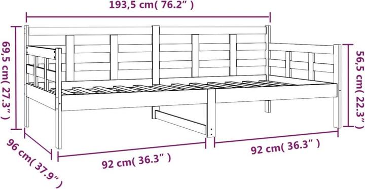 Image du produit vidaXL Nina (90 x 190 cm)