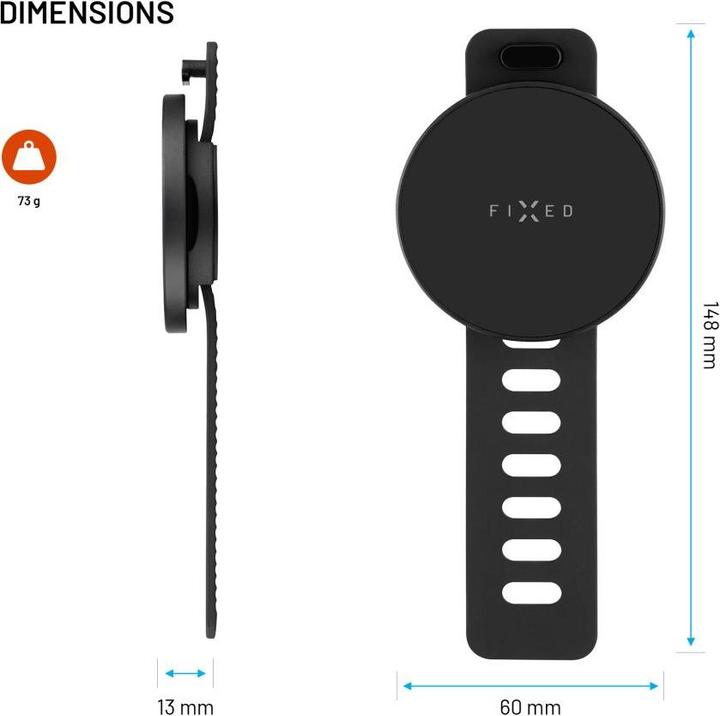 Actual product image Fixed Fitness mobile phone holder MagGrip Active with MagSafe holder black