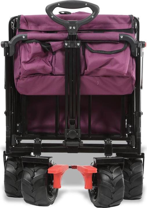 Actual product image Fuxtec Strand-Bollerwagen FX-CTB800 mit UV-geschütztem Sonnendach,Schiebegriff & Innenraumverlängeru