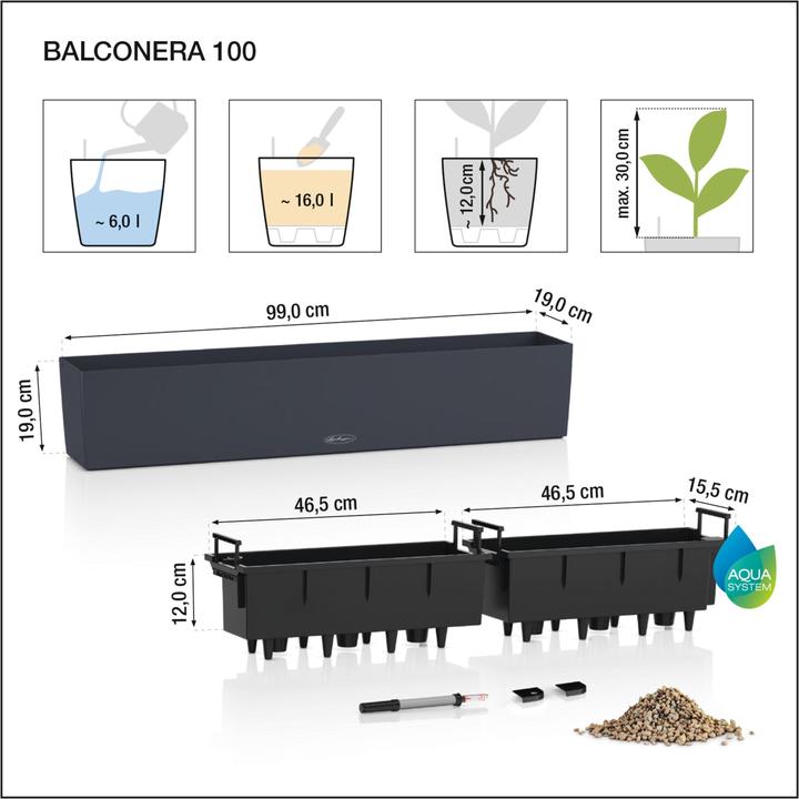 Productafbeelding Lechuza Balconera Color 100 (99 x 19 x 19 cm)