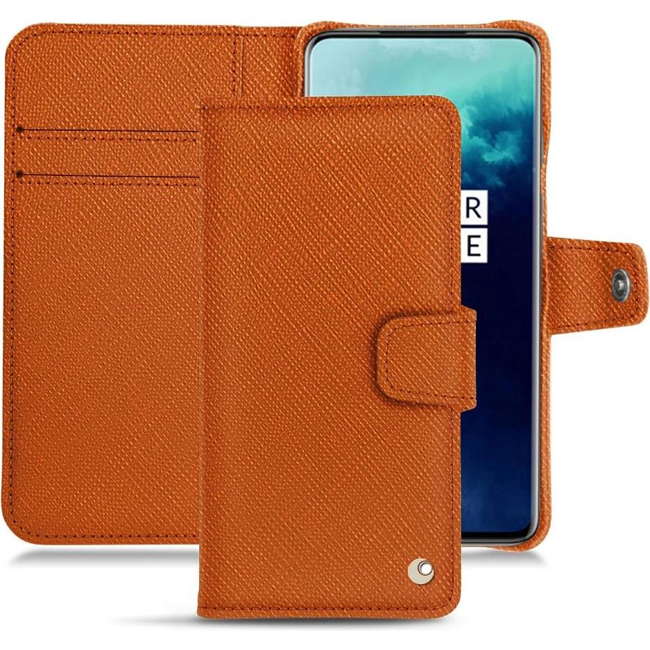 Noreve Lederschutzhülle (OnePlus 7T Pro), Smartphone Hülle, Orange