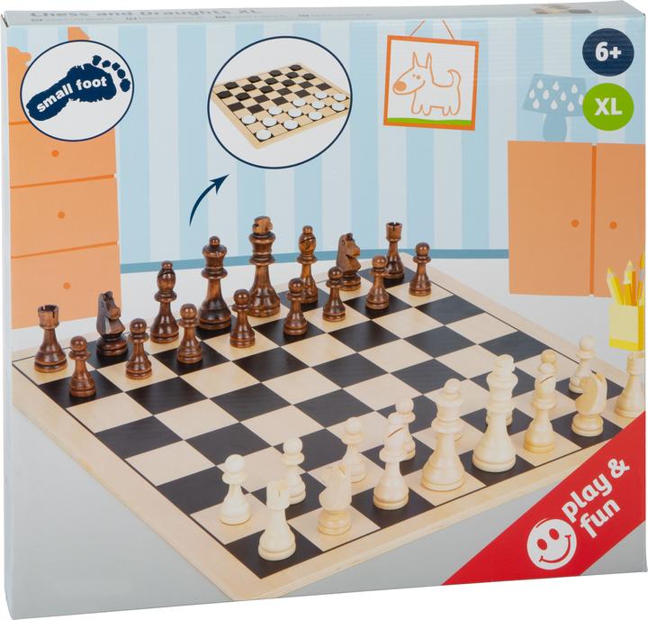 Produktbild small foot Schach und Dame XL