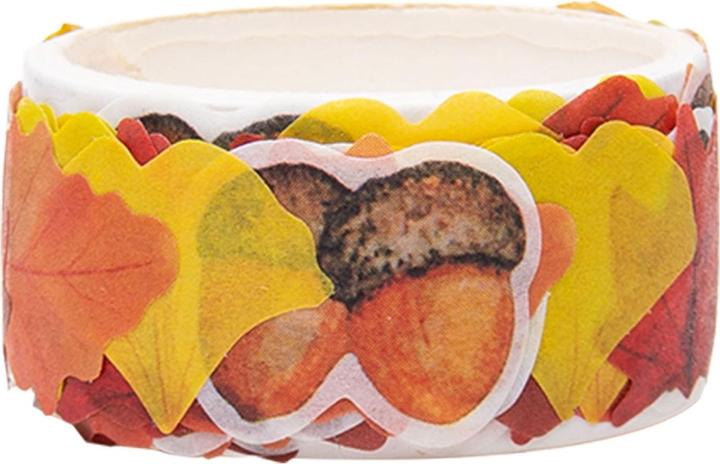 Actual product image Colorations Washi sticker autumn theme on roll, 80s.