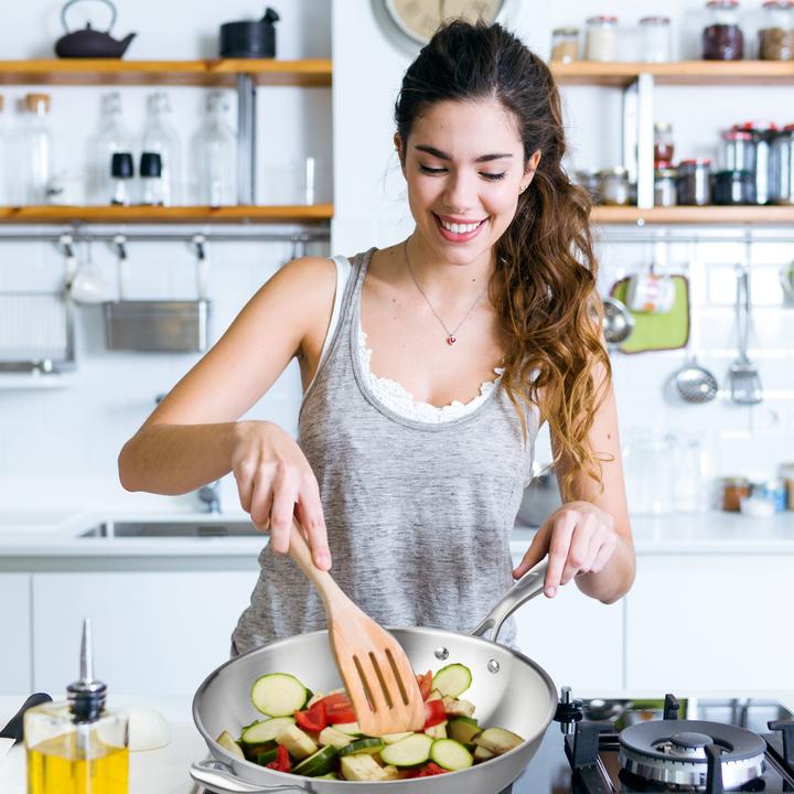 Produktbild Relaxdays Wok (Wok Pfanne, Edelstahl, 32 x 23 cm)