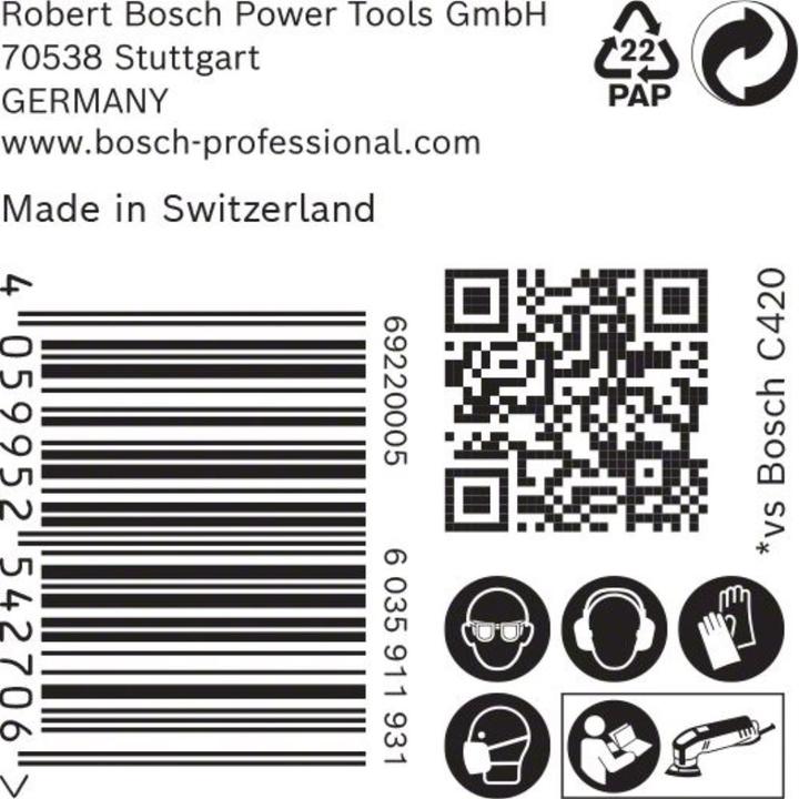 Produktbild Bosch Professional Zubehör EXPERT C470 Schleifpapier für Deltaschleifer, 93 mm, G 240, 50 Stück (240)