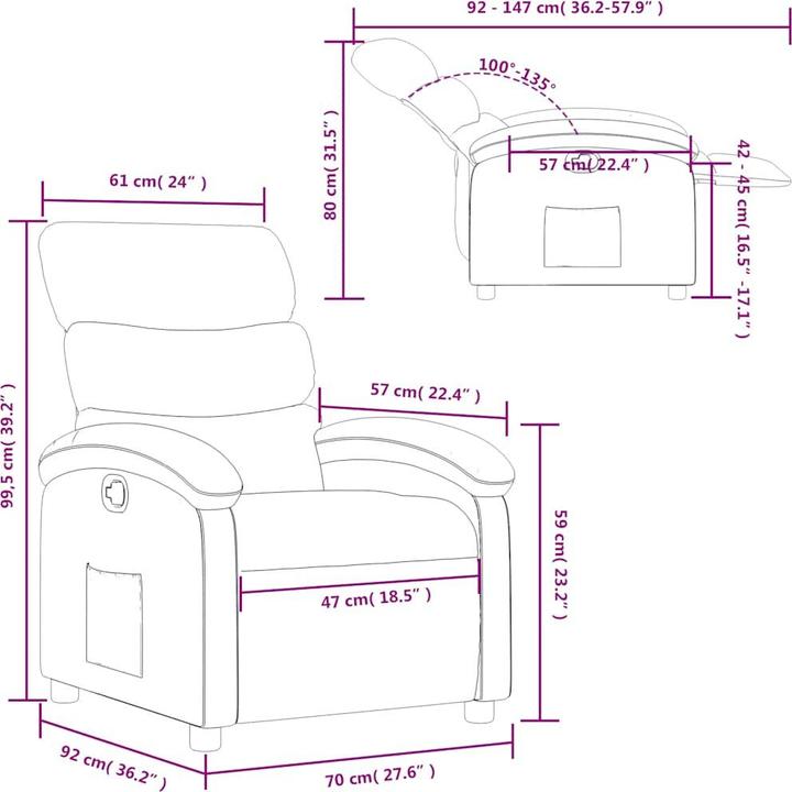Produktbild vidaXL Relaxsessel