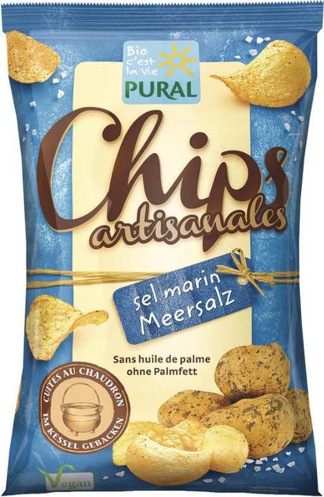 Produktbild Pural Chips Meersalz Bio (120 g)