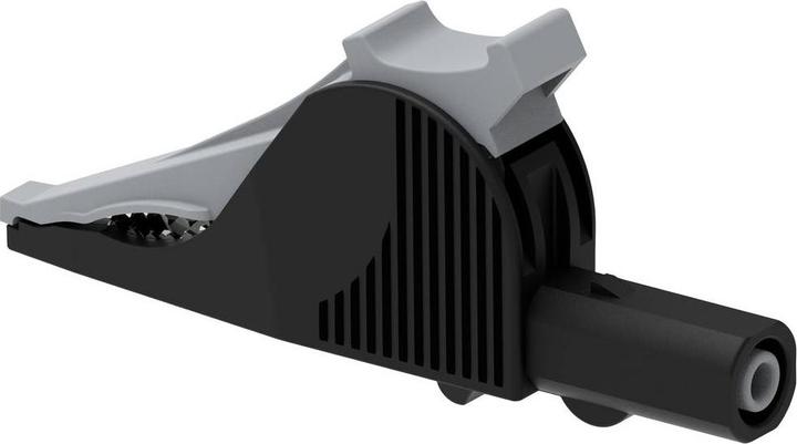 Actual product image Electro PJP 5066-IEC-CD1-N Alligator clip plug-in connection 4 mm CAT III 1000 V, CA (Microphone Clip)