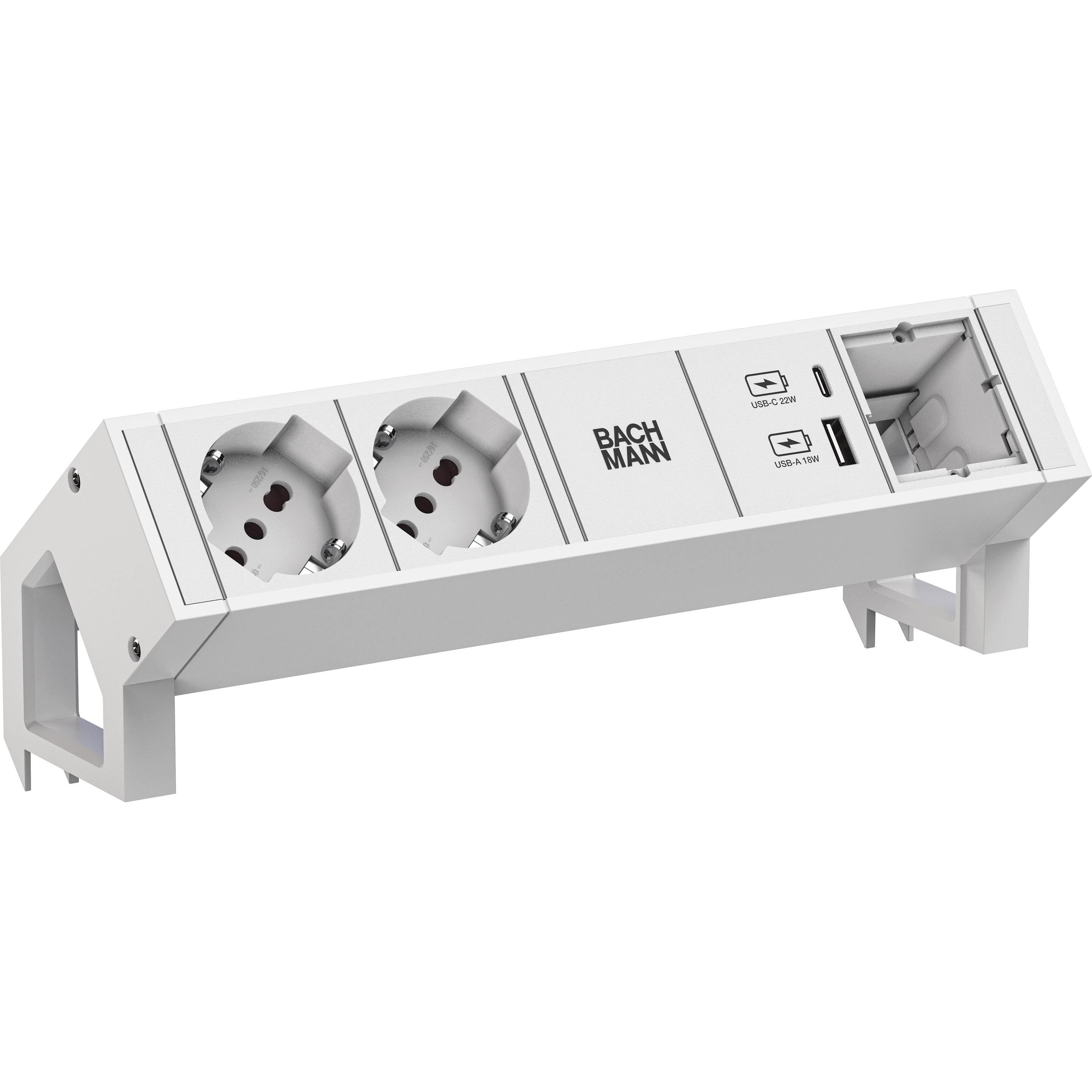 Bachmann, Steckdosenleiste, BACH Steckdosenleiste (2 x, GST18, 0.20 m)