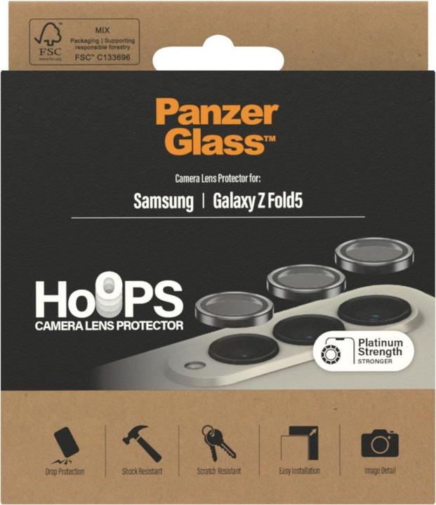 Produktbild PanzerGlass Hoops Camera Lens Protector Samsung Galaxy Z Fold 5 (1 Stk., Samsung Galaxy Z Fold5)