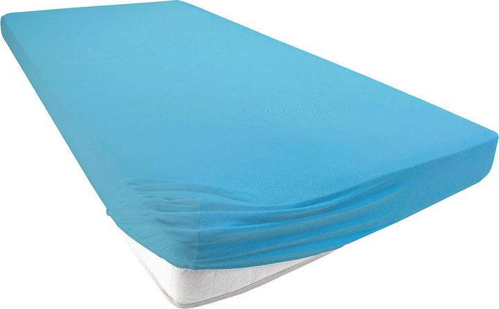 Actual product image Casativo Children's fitted sheet, 100% cotton, turquoise, 60 x 120 - 70 x 140 cm (60 x 120 - 70 x 140 cm)