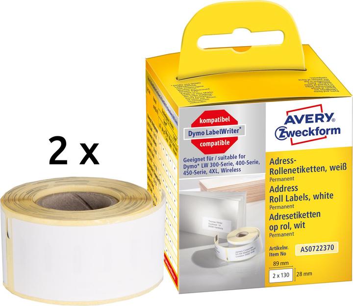 Produktbild Avery Rollenetiketten