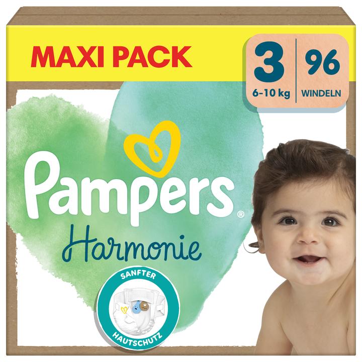 Actual product image Pampers Harmonie (Size 3, Half month box, 96 Piece)