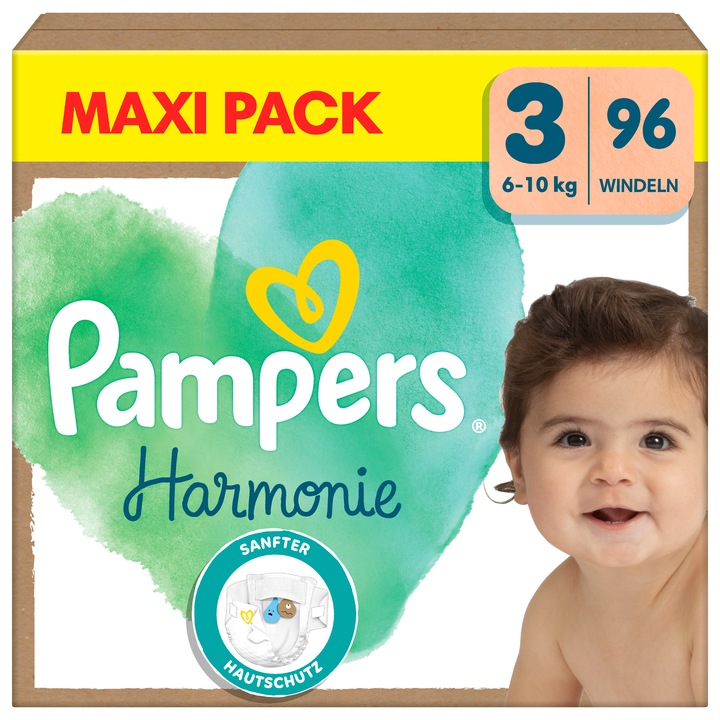 Immagine prodotto Pampers Harmonie (Dimensione 3, Box mezzo mese, 96 Pezzo/i)