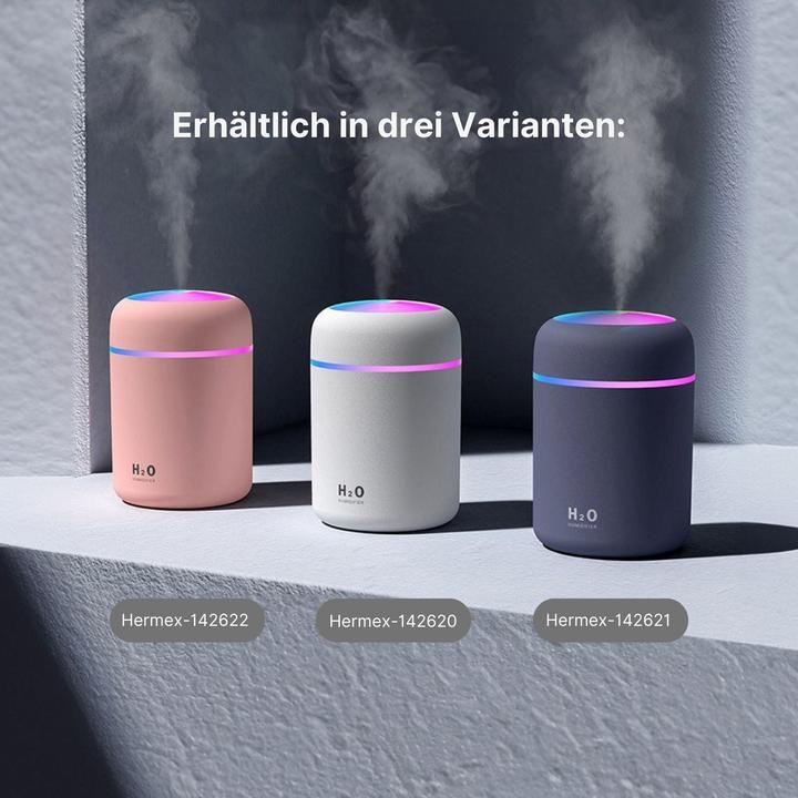 Produktbild Hermex Tragbarer Luftbefeuchter Mini-Luftbefeuchter Ultraschall Diffusor