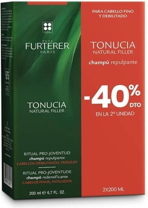 Actual product image Rene Furterer Tonucia Natural Filler Repulping Shampoo 2x200ml (200 ml, Liquid shampoo)