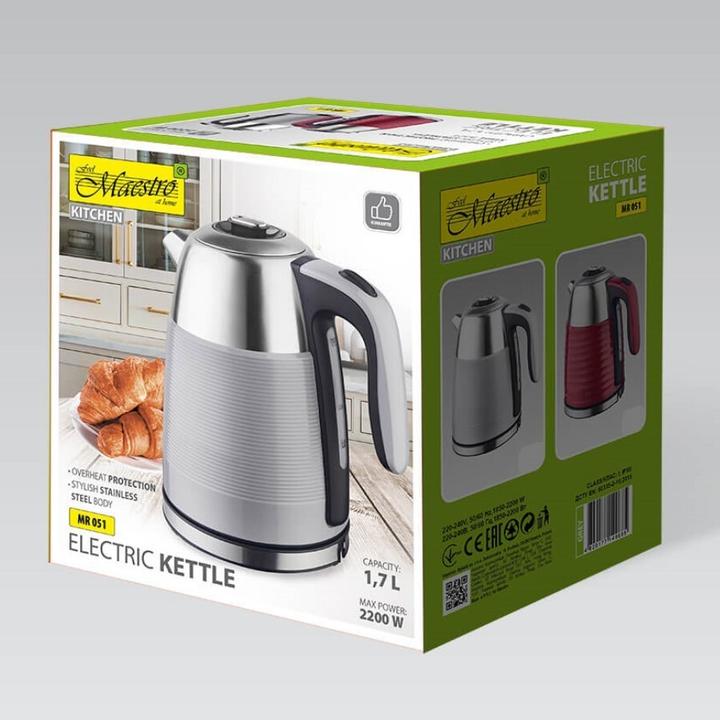 Produktbild Maestro electric kettle 1.7l MR-051-Grey (1.70 l)