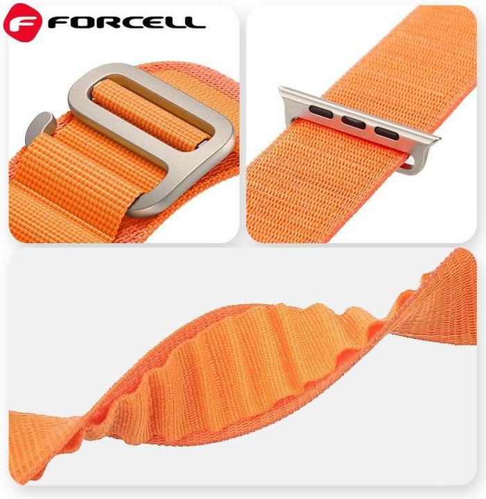 Immagine prodotto Forcell Strap F-DESIGN FA13 strap for APPLE Watch 42 / 44 / 45 / 49 mm orange (Poliestere)