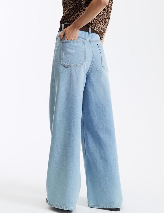 Actual product image La Redoute Collections Extra-wide high-waist jeans (Frequency band 38 (2600 MHz))