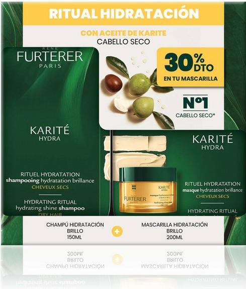 Image du produit Rene Furterer KARITÃƒâ€° HYDRA CHAMPÃƒÅ¡ HIDRATACIÃƒâ€oeN + MASCARILLA ESTUCHE 2 pz (Kit de soins capillaires)