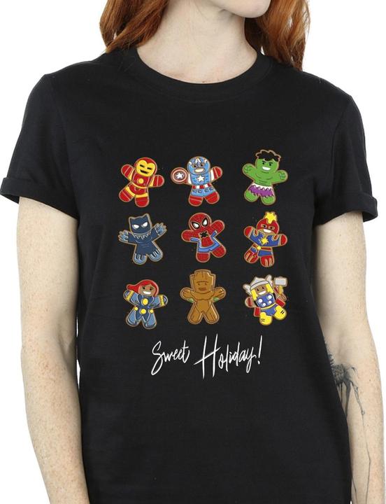 Actual product image Womens/Ladies Gingerbread Avengers Cotton Boyfriend T-Shirt (3XL)