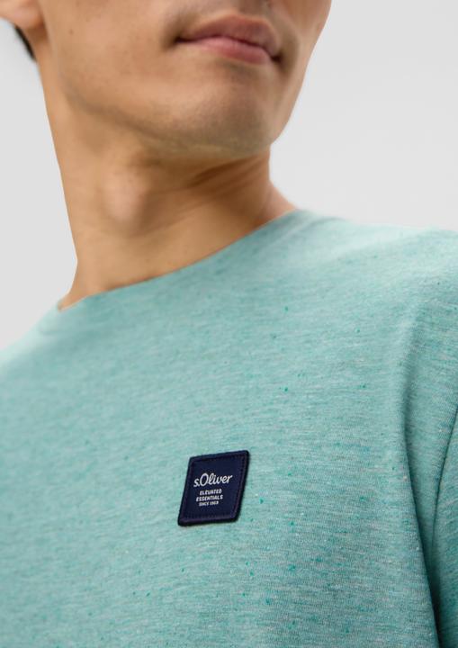 Produktbild s.Oliver T-Shirt Meliertes Langarmshirt (L)