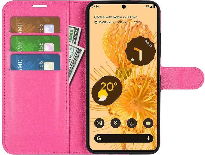 Produktbild Cover-Discount Google Pixel 7 Pro - Leder Etui Hülle pink (Google Pixel 7 Pro)