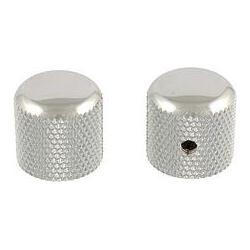 AllParts AP MK 0910-010 Dome Knöpfe (2) chrom (Instrumenten Ersatzteile), Zubehör Instrumente, Silber