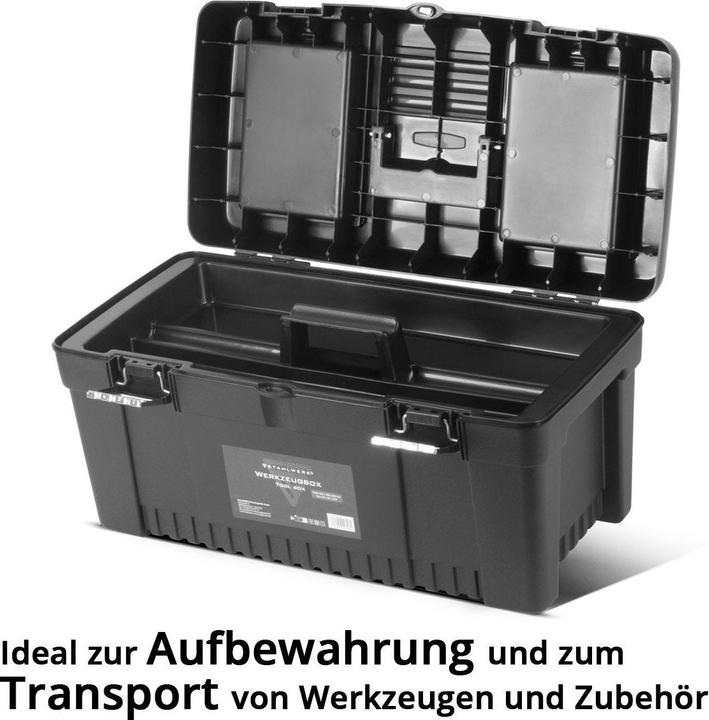 Stahlwerk Toolbox Set mit 4 leeren Werkzeugkisten Modul-System Sortimentsboxen