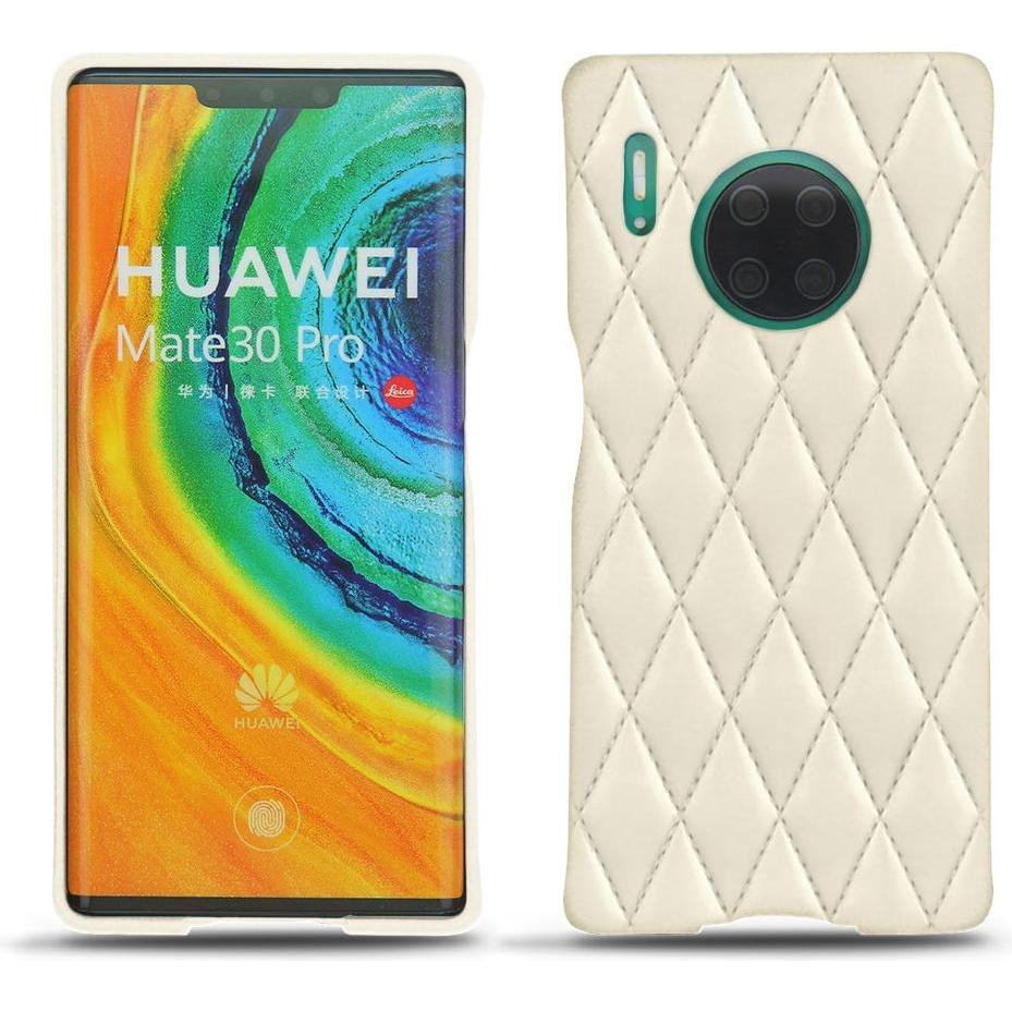 Noreve Lederschutzhülle (Huawei Mate 30 Pro), Smartphone Hülle, Weiss