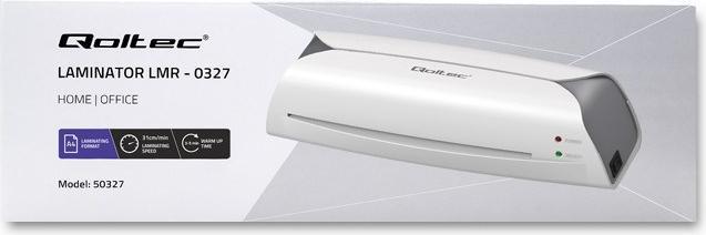 Actual product image Qoltec 50327 Laminator LMR0327 A4 (125 µm, A3, A4)
