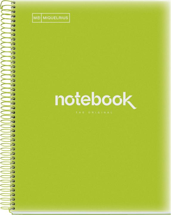 Actual product image Miquelrius Notizbuch 5 A4 120 SQU 90G PP EMOTIONS LIME MR (A4, Dotted)
