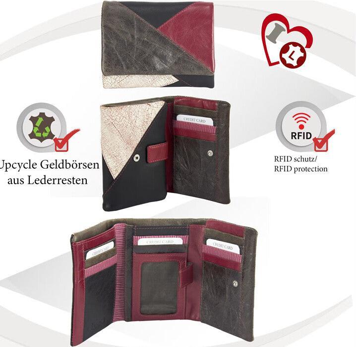 Image du produit Sunsa Portefeuille Femme Portefeuille RFID Cuir Recyclé No.4