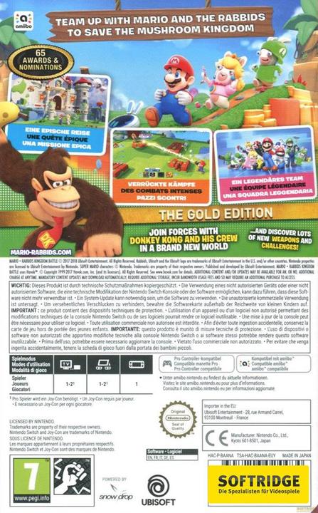 Produktbild Ubisoft Switch Mario & Rabbids Kingdom Battle (Switch, DE)