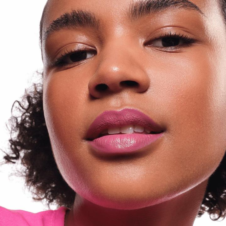 Actual product image essence satin GLOW luminous shine lipstick (04 Let's Get Mauvin)